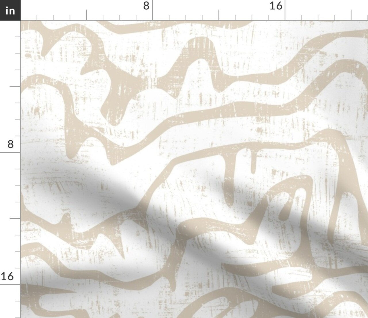 Modern Earth Tones Serene Abstract Boho Lines Geometric Faux Mudcloth Beige Calm Tranquil Custom Printed Fabric by Spoonflower Various Fabrics by the Yard or Fat Quarter